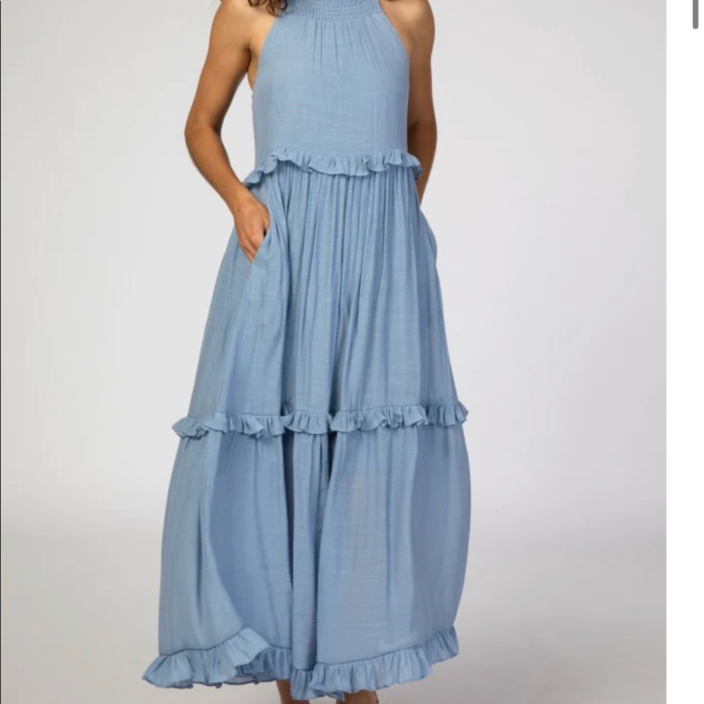 PinkBlush Maxi Dress in Baby Blue NWT